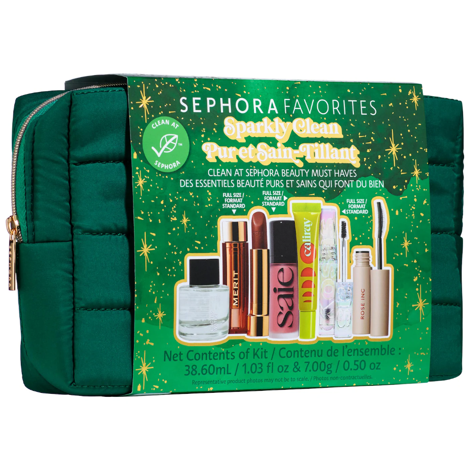 Holiday Sparkly Clean Beauty Kit Sephora favorites VAL COSMETICS