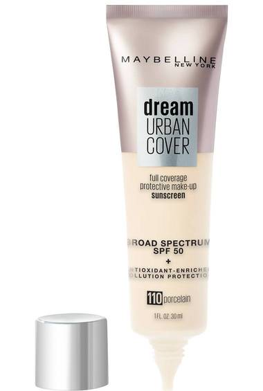 Maquillaje Maybelline Dream Urban Cover de cobertura total, SPF 50, 362  TRUFFLE