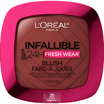 Infallible Up to 24H Fresh Wear Soft Matte Blush /20 daring rosewood- L'Oreal Paris.
