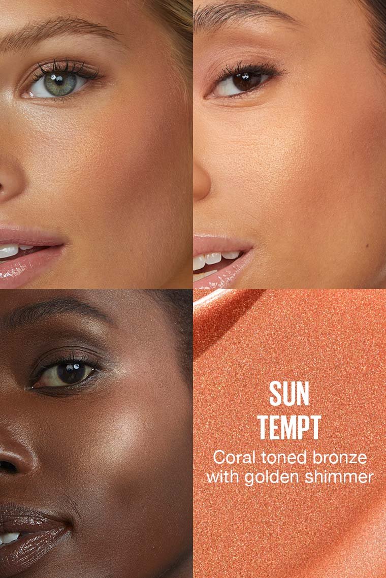 SUNKISSER MULTI-USE LIQUID BLUSH AND BRONZER, FACE MAKEUP / 10 SUN TEMPT - MAYBELLINE.