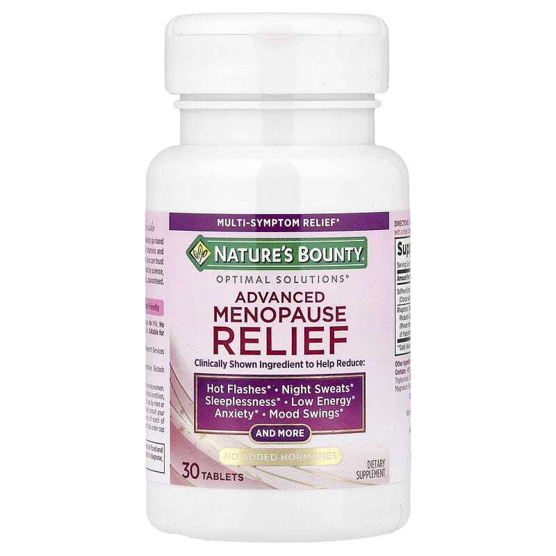 Advance Menopause Relief, 30 capsulas - Nature's Bounty.