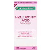 Hyaluronic Acid Plus Vitamin C, 120 capsulas - Nature's Bounty.