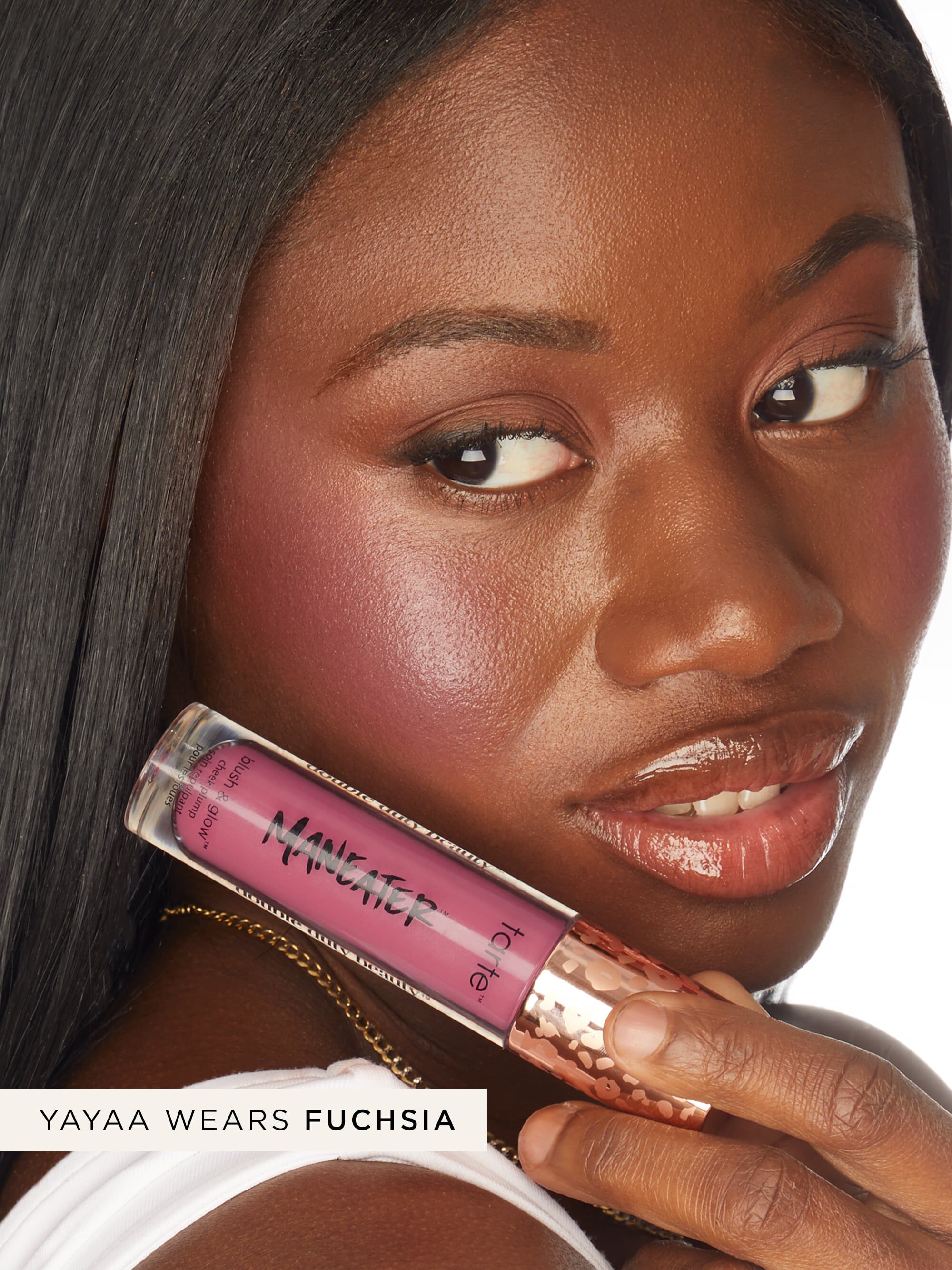 Maneater™ Blush & Glow™ Cheek Plump - Fuchsia / TARTE.