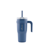 24 OZ COLD1 TUMBLER WITH HANDLE / MINERAL BLUE- REDUCE.