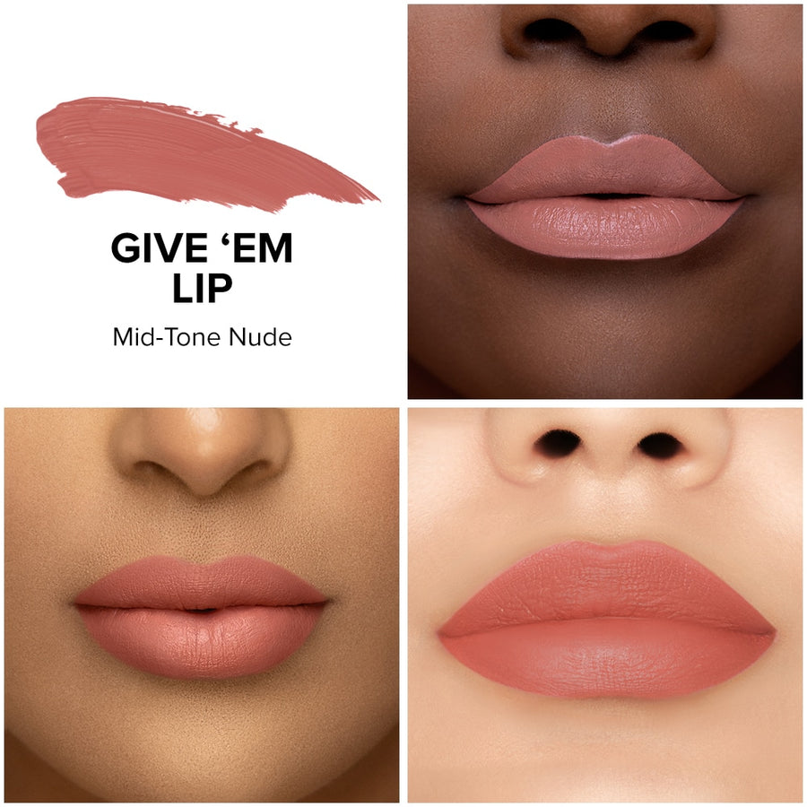Lip Injection Power Plumping Cream Longwear Liquid Lipstick/Give Ém Lip - Too Faced.