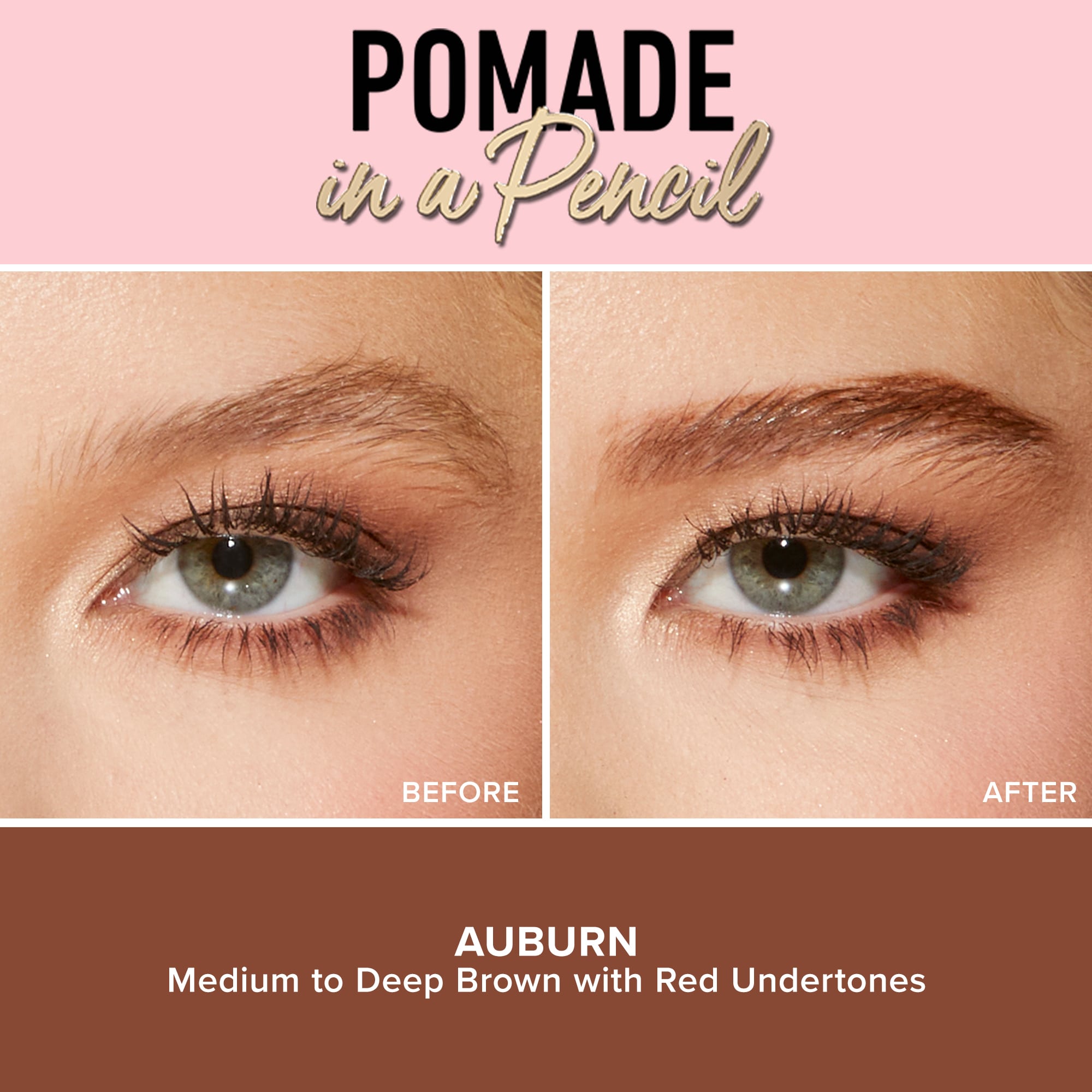 Pomade In A Pencil Eyebrow Shaper & Filler / Auburn - Too Faced.