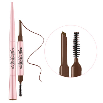 Pomade In A Pencil Eyebrow Shaper & Filler / Dark Brown - Too Faced.