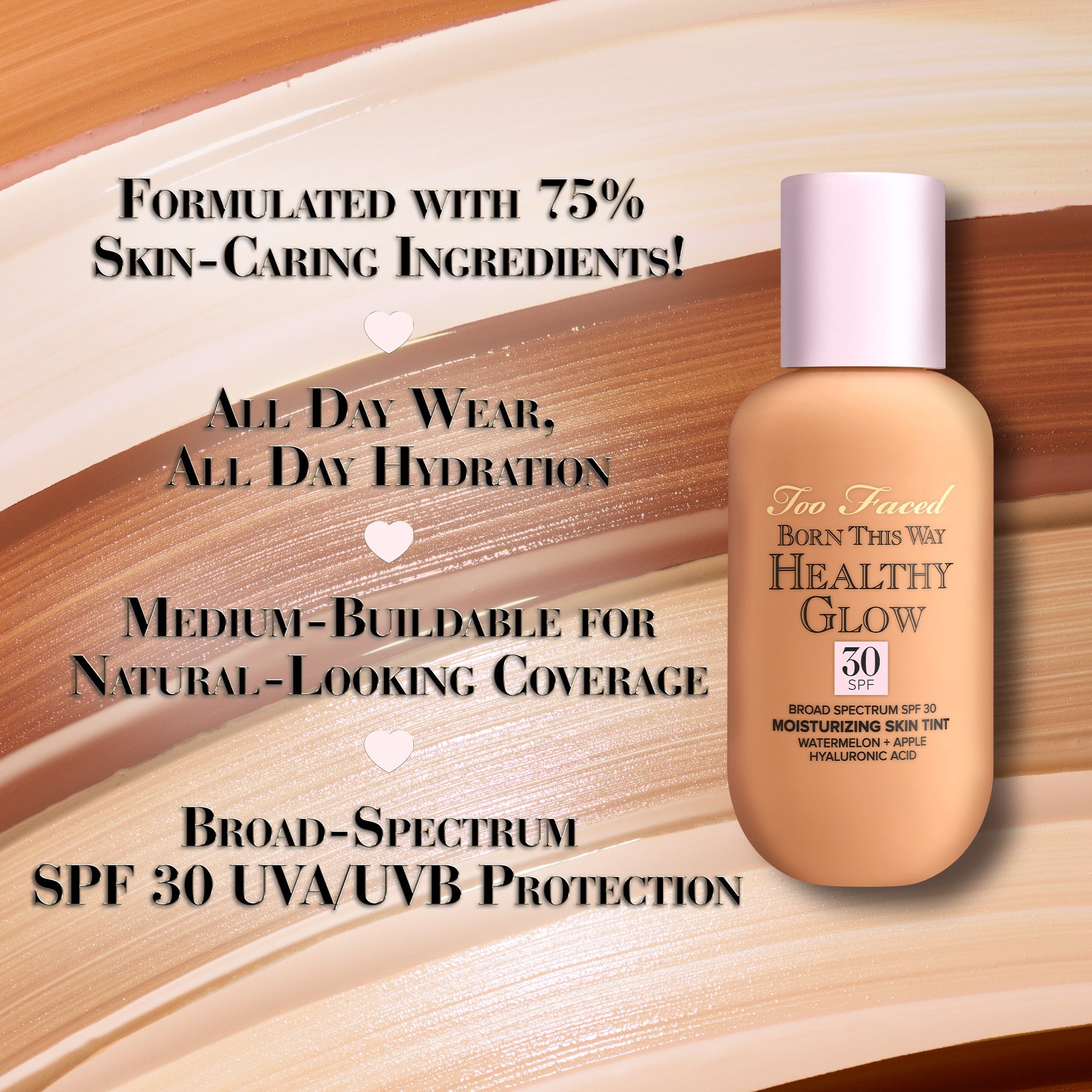 Born This Way Healthy Glow Skin Tint Foundation / Porcelain- Too Faced.