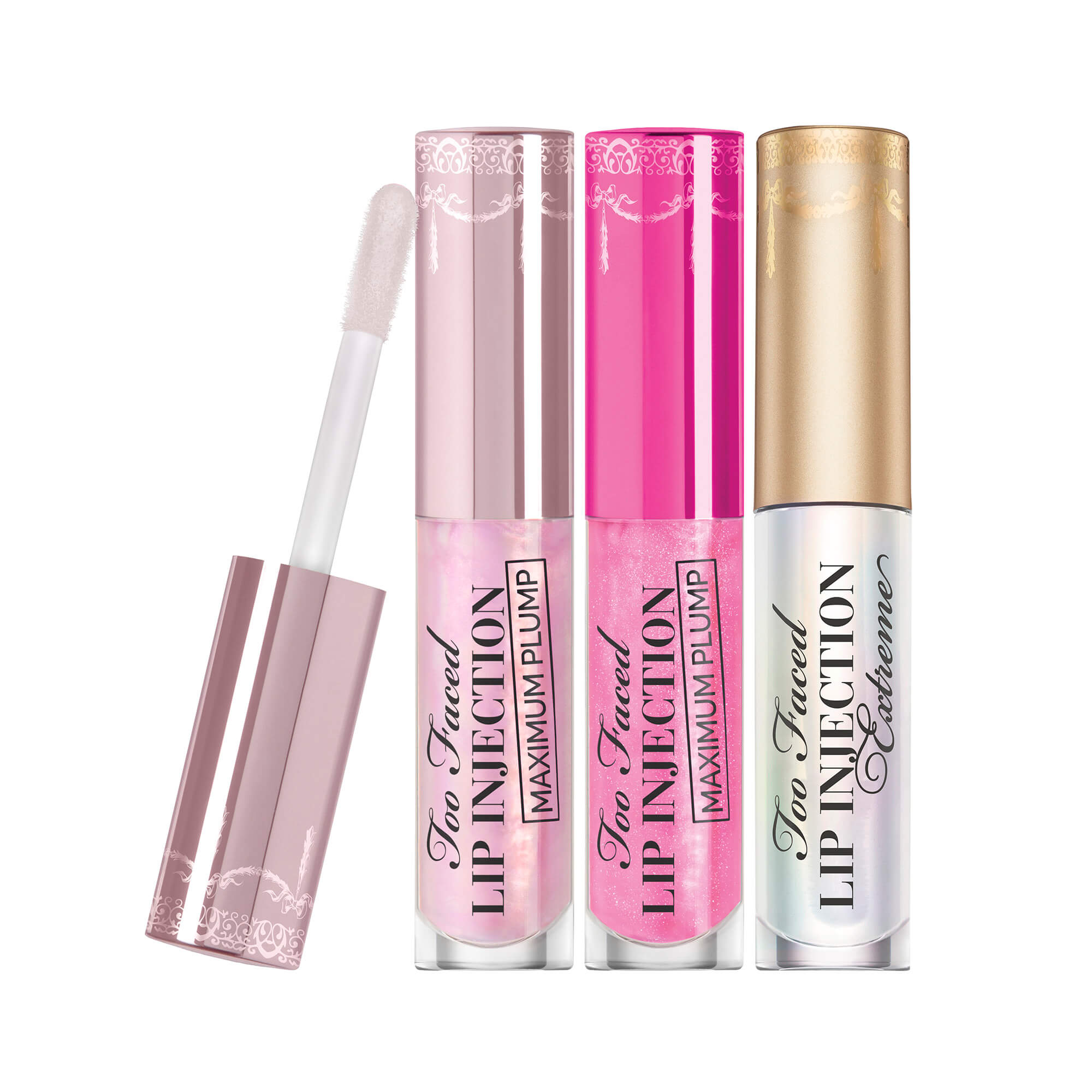 Plump & Go: Travel Size Lip Plumper Gloss Trio Set - TOO FACED