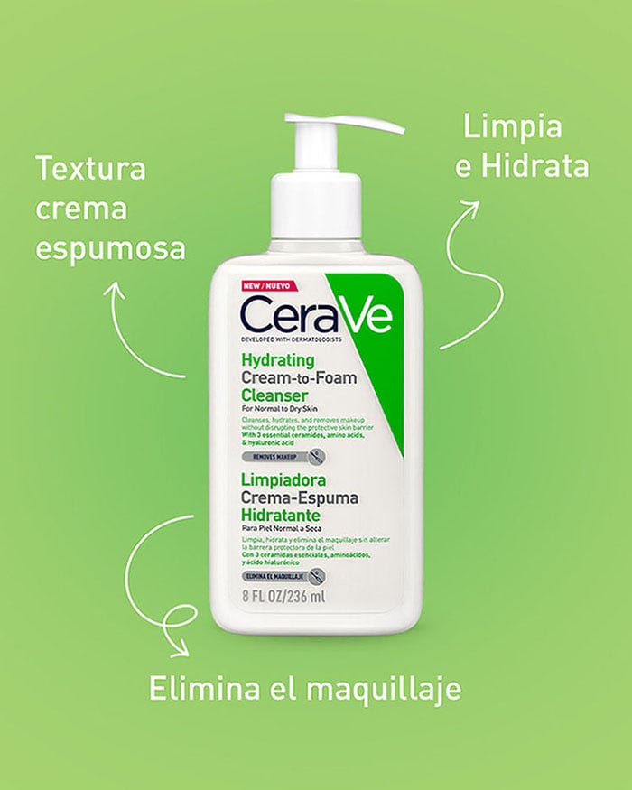 Limpiadora Crema-Espuma Hidratante - CeraVe