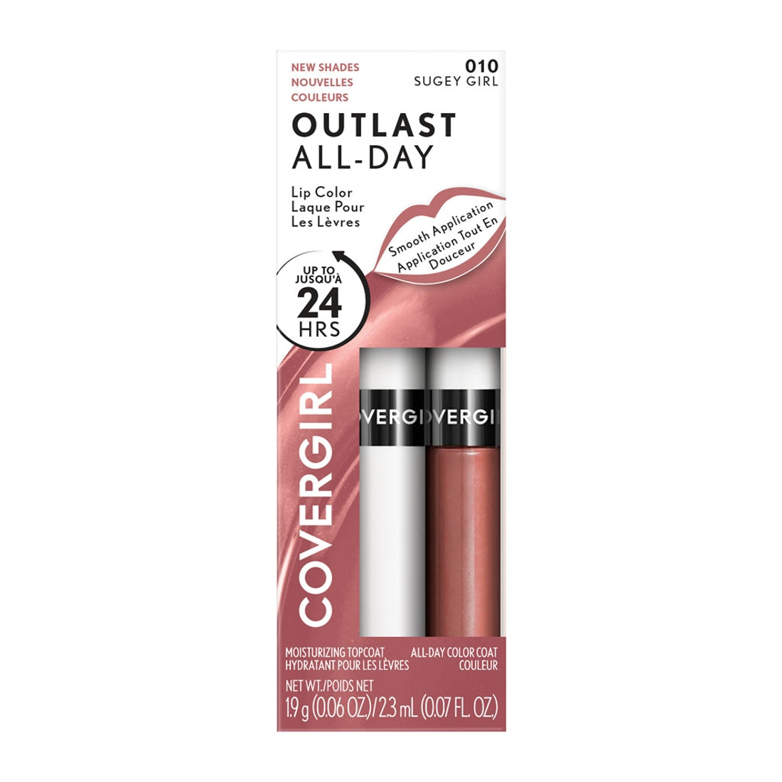 Outlast All-Day Lip Color with Topcoat / 010 Sugey Girl - Covergirl.