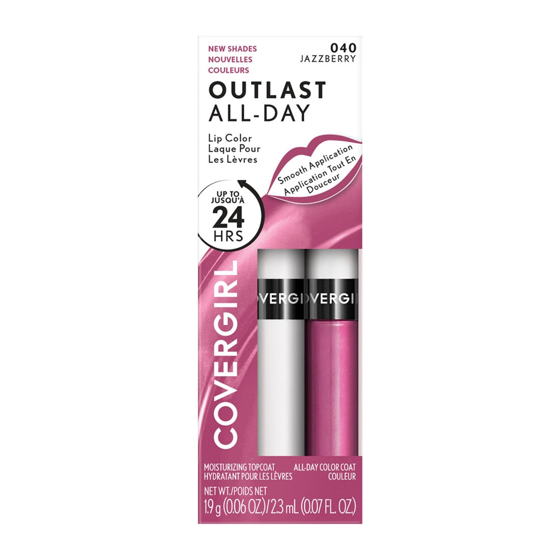 Outlast All-Day Lip Color with Topcoat / 040 Jazzberry - Covergirl.
