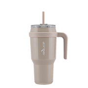 40 OZ COLD1 TUMBLER WITH HANDLE / SAND - REDUCE.