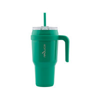 40 OZ COLD1 TUMBLER WITH HANDLE / PALM LEAF- REDUCE.