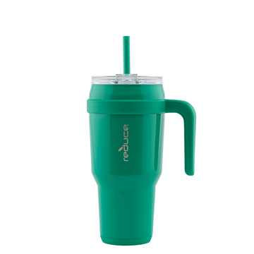 40 OZ COLD1 TUMBLER WITH HANDLE / PALM LEAF- REDUCE.