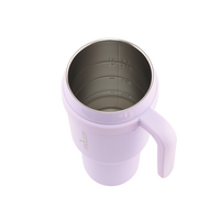 40 OZ COLD1 TUMBLER WITH HANDLE / LILAC BUD - REDUCE.