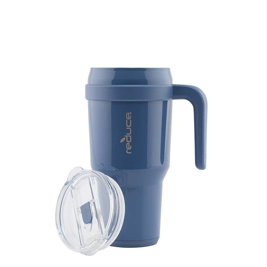 40 OZ COLD1 TUMBLER WITH HANDLE / MINERAL BLUE - REDUCE.