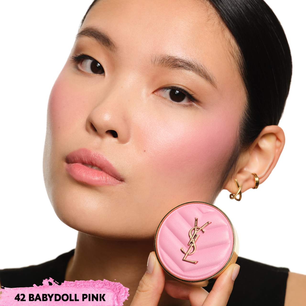 Make Me Blush 24H Buildable Powder Blush/ 42 Babydoll Pink -Yves Saint Laurent.