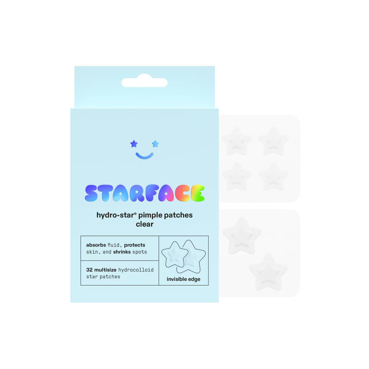 Hydro-Stars Clear Facial Pimple Patch Refill 32ct - Starface.