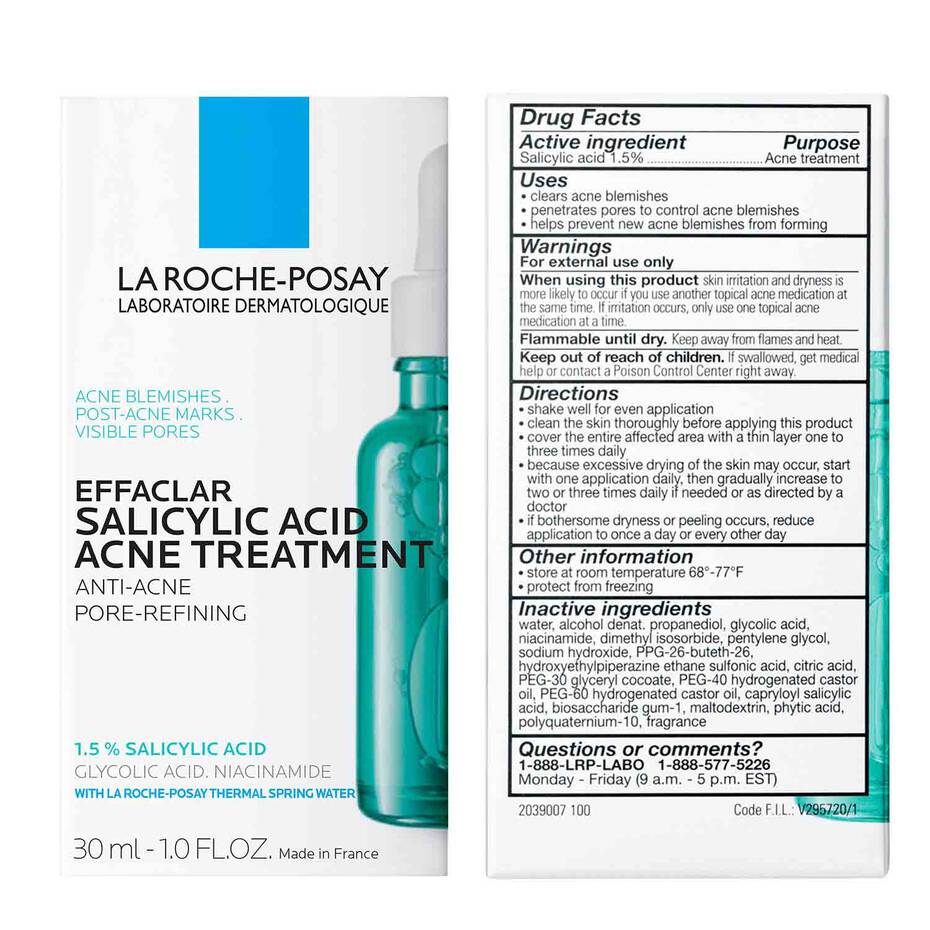 EFFACLAR SALICYLIC ACID ACNE TREATMENT SERUM - LA ROCHE - POSAY.