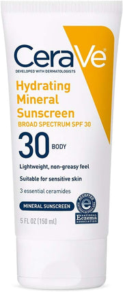 Hydrating Mineral Sunscreen Broad Spectrum SPF30 BODY 150ml - CeraVe