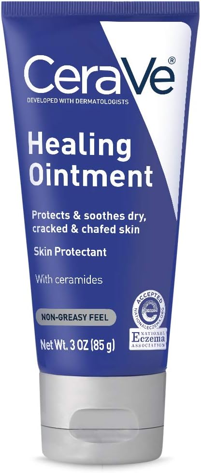 CeraVe Healing Ointment 3 oz with Petrolatum Ceramides for Protecting and Soothing Cracked 54g - CeraVe