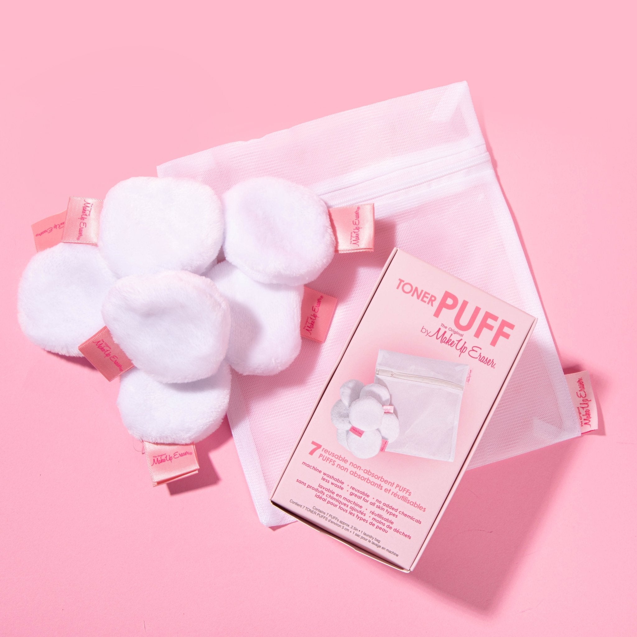 Toner PUFF 7pc Set MakeUp Eraser.