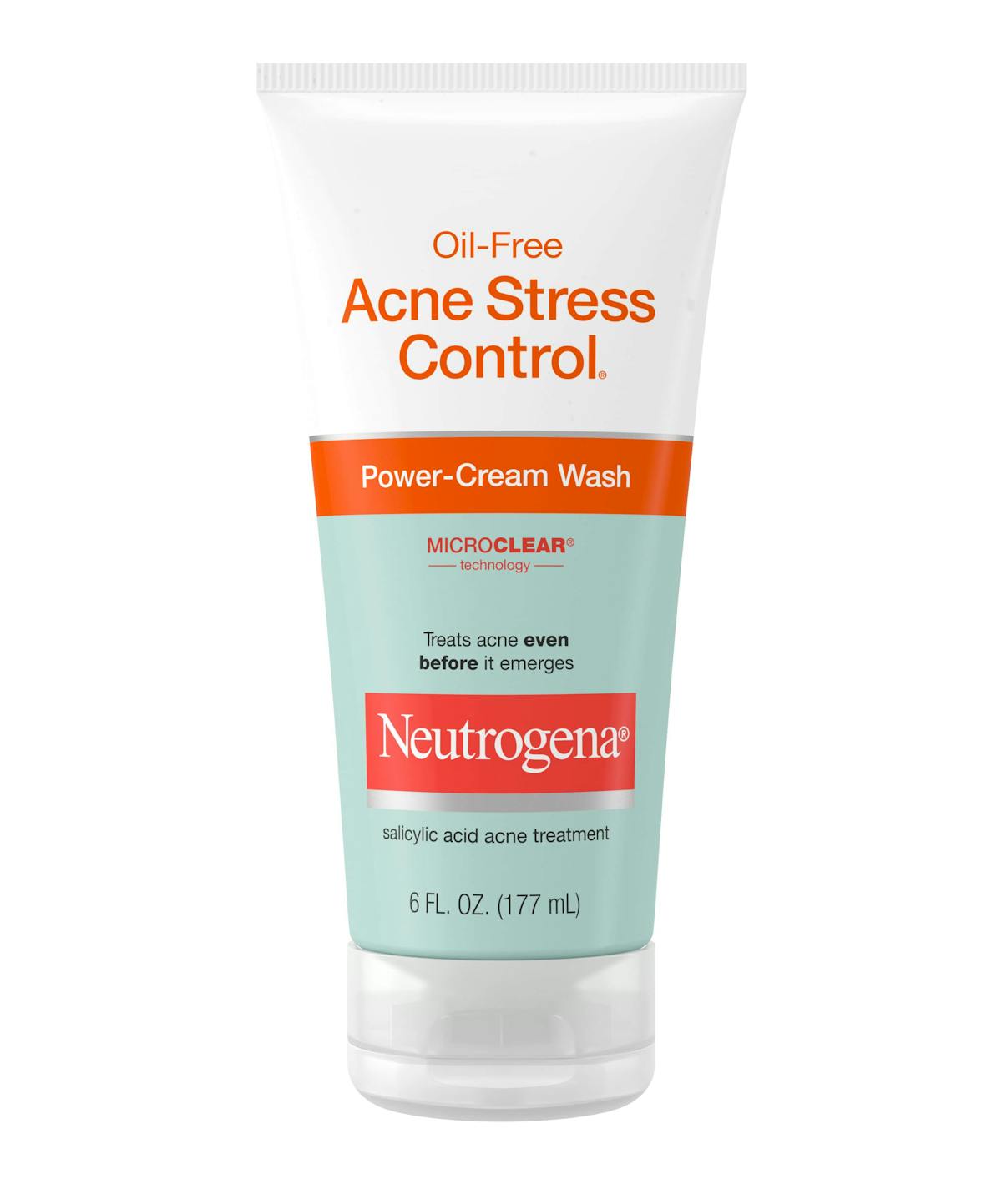 Oil Free Acne Stress Control power- Cream Wash (177ml)- Neutrogena.