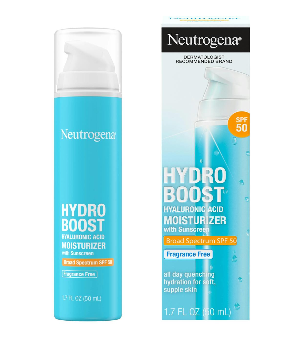 Hydroboost Hyaluronic Moisturizer SPF 50 (50ml) - Neutrogena.