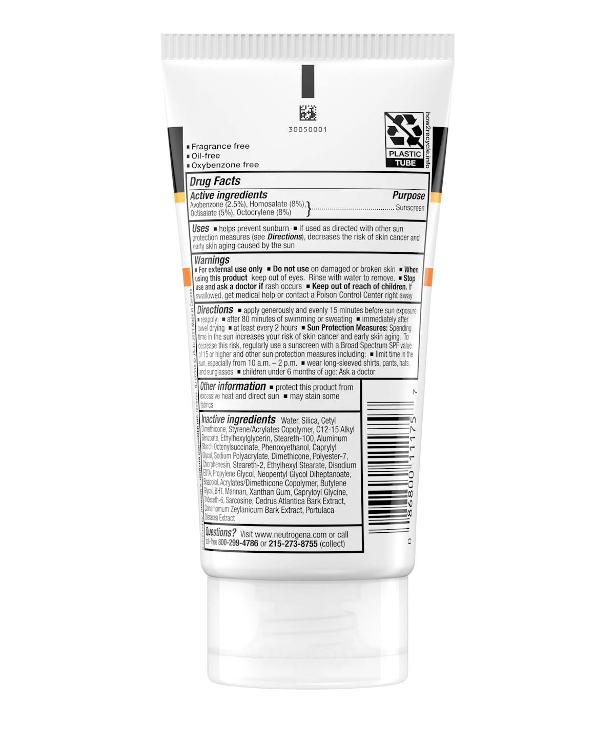 Clear Face Sunscreen 30 SPF (88ml) - Neutrogena.