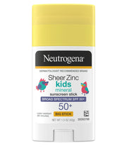 Sheer Zinc Kids Mineral Sunscreen Stick Broad Spectrum SPF 50+ - Neutrogena.