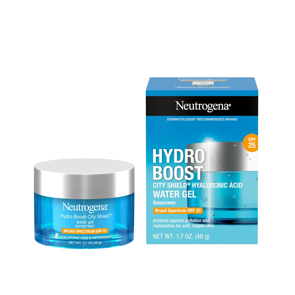 Hydroboost City Shield Hyaluronic Acid Water Gel SPF 25 (48g) - Neutrogena.