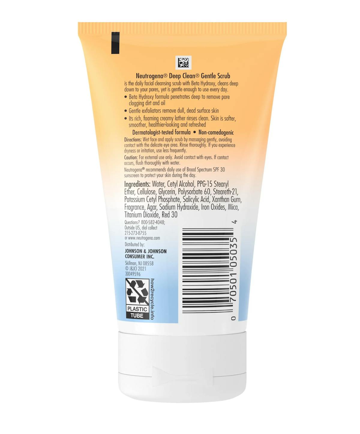 Deep Clean Gentle Scrub Oil Free (124ml) - Neutrogena.