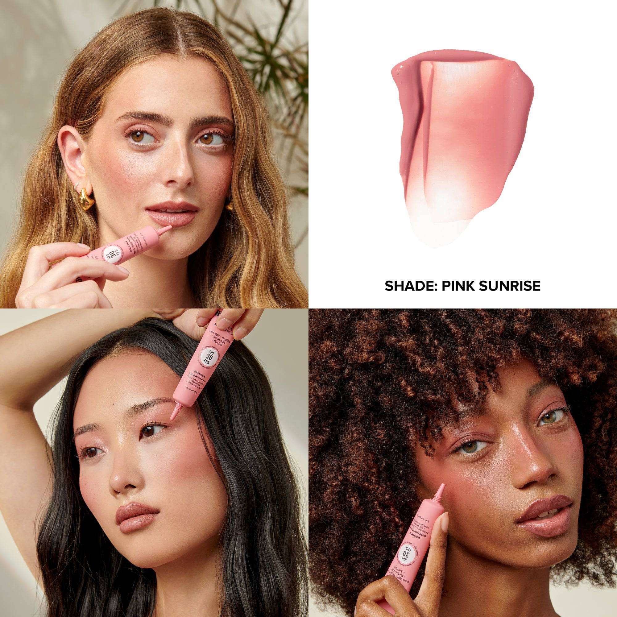 Nudescreen Blush + Lip Tint SPF 30/ Pink Sunrise -Nudestix.