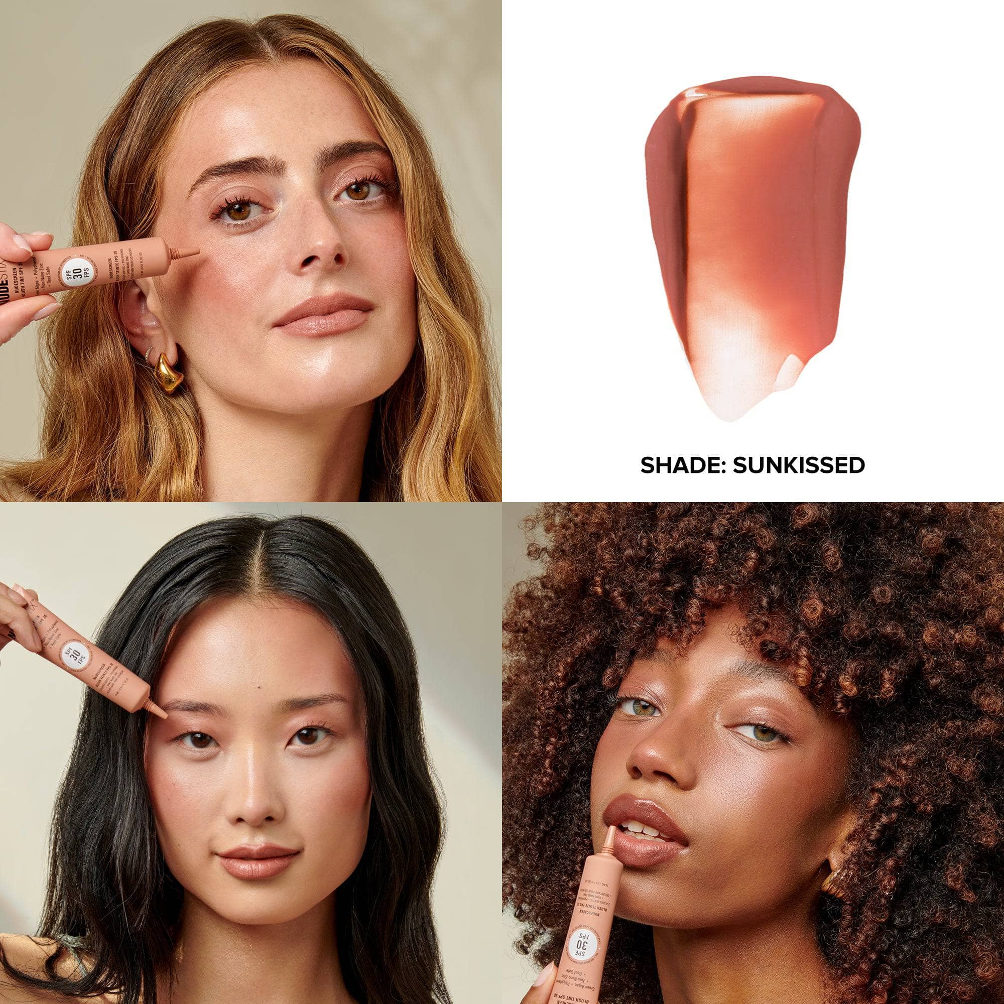 Nudescreen Blush + Lip Tint SPF 30/ Sunkissed -Nudestix.