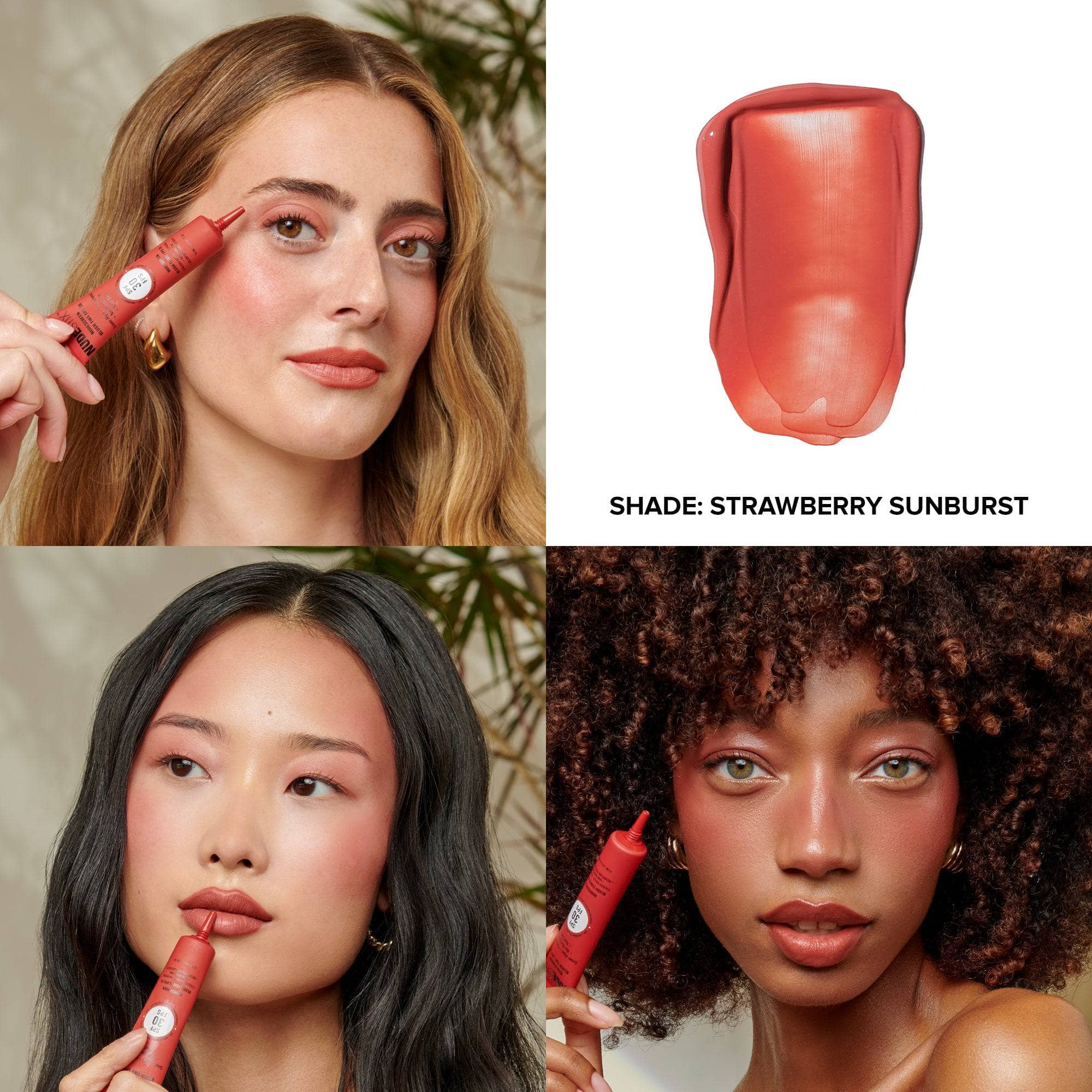 Nudescreen Blush + Lip Tint SPF 30/ Strawberry Sunburst  -Nudestix.