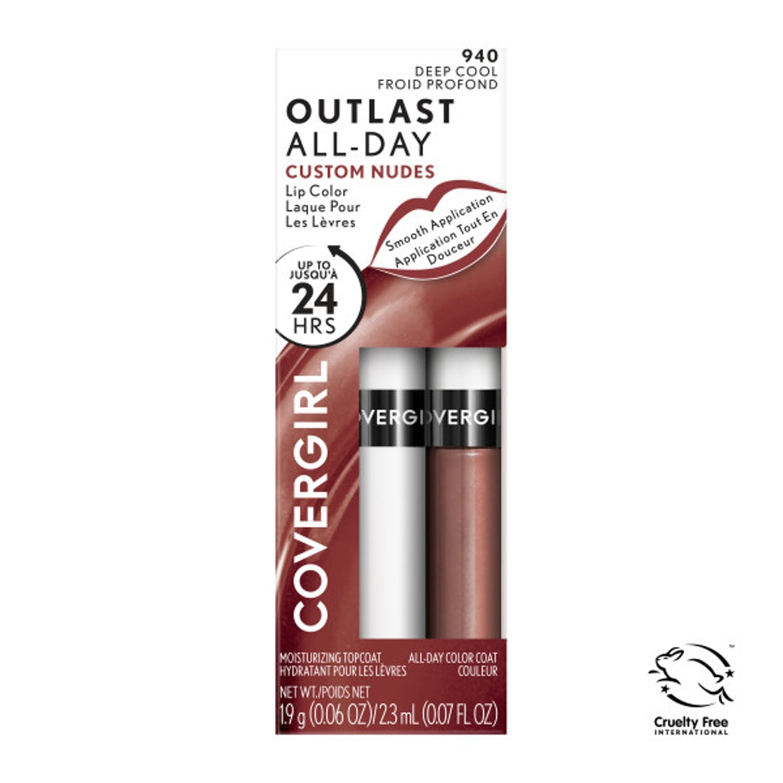 Outlast All Day Lip Color Custom Nudes  / 940 Deep Cool - Covergirl.