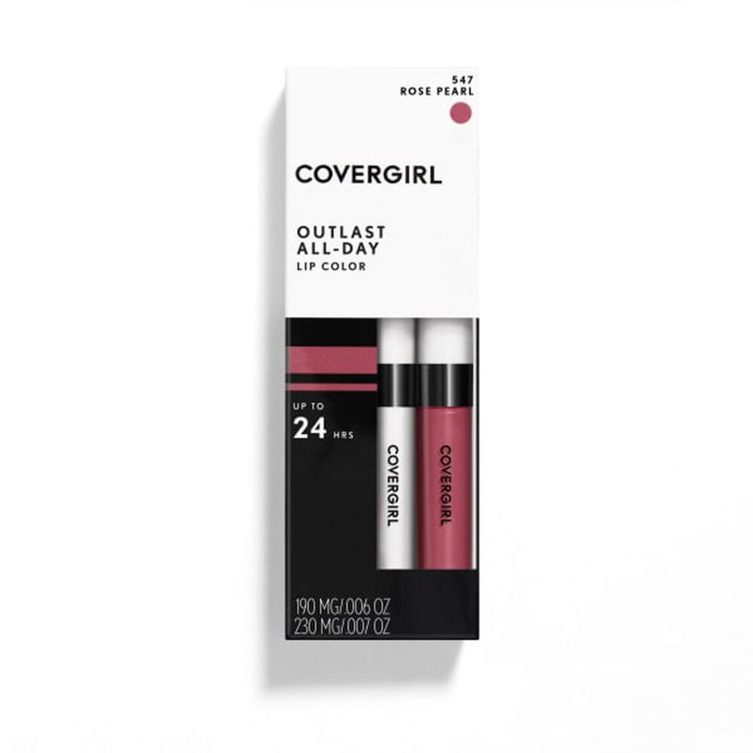 Outlast All-Day Lip Color with Topcoat / 547 Rose Pearl - Covergirl.