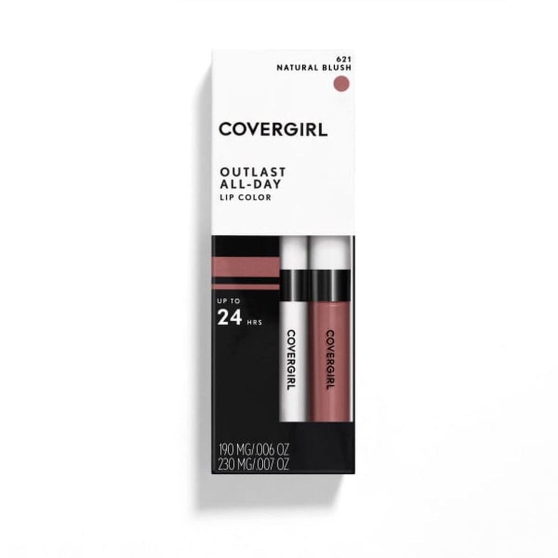 Outlast All-Day Lip Color with Topcoat / 621 Natural Blush - Covergirl.