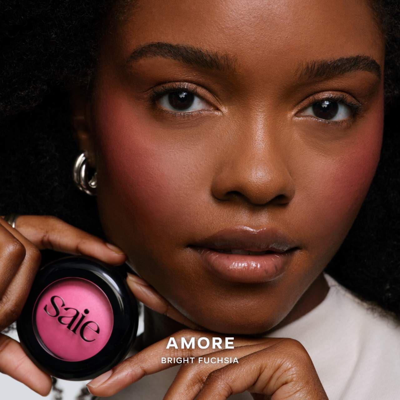 SuperSuede™ Talc-Free Powder Blush/ Amore - Saie.
