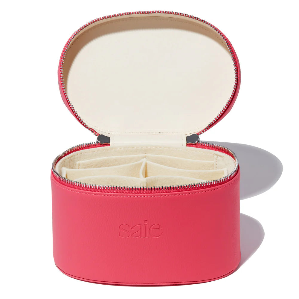 THE MINI VANITY CASE - Fuchsia / SAIE