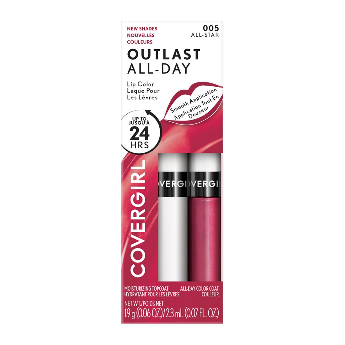 Outlast All-Day Lip Color with Topcoat / 005 All-Star - Covergirl.