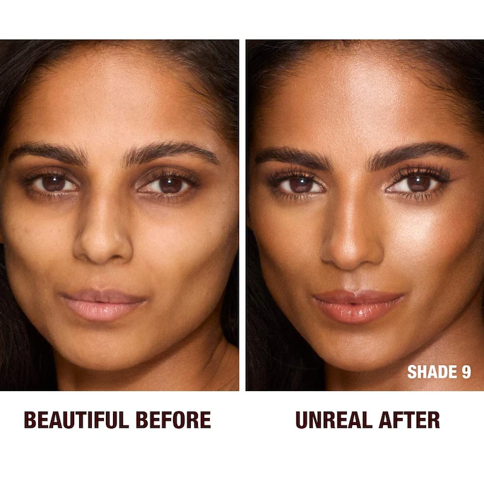 Unreal Skin Sheer Glow Tint Hydrating Foundation Stick / 9 Tan - Charlotte Tilbury.