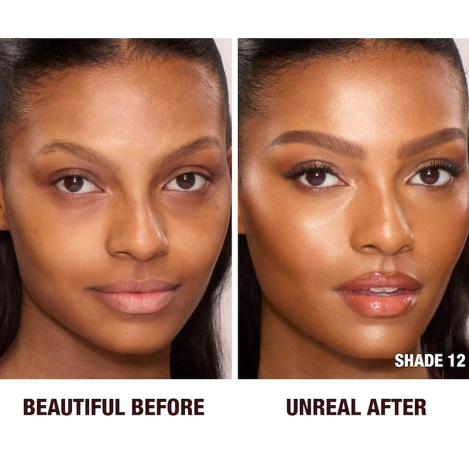 Unreal Skin Sheer Glow Tint Hydrating Foundation Stick / 12.5 Tan - Charlotte Tilbury.