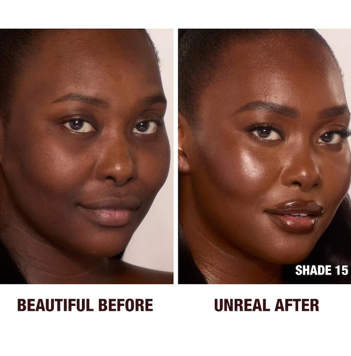Unreal Skin Sheer Glow Tint Hydrating Foundation Stick / 15 Deep - Charlotte Tilbury.