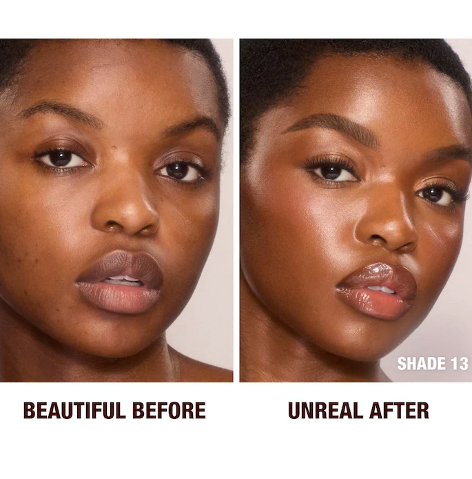 Unreal Skin Sheer Glow Tint Hydrating Foundation Stick / 13 Deep - Charlotte Tilbury.