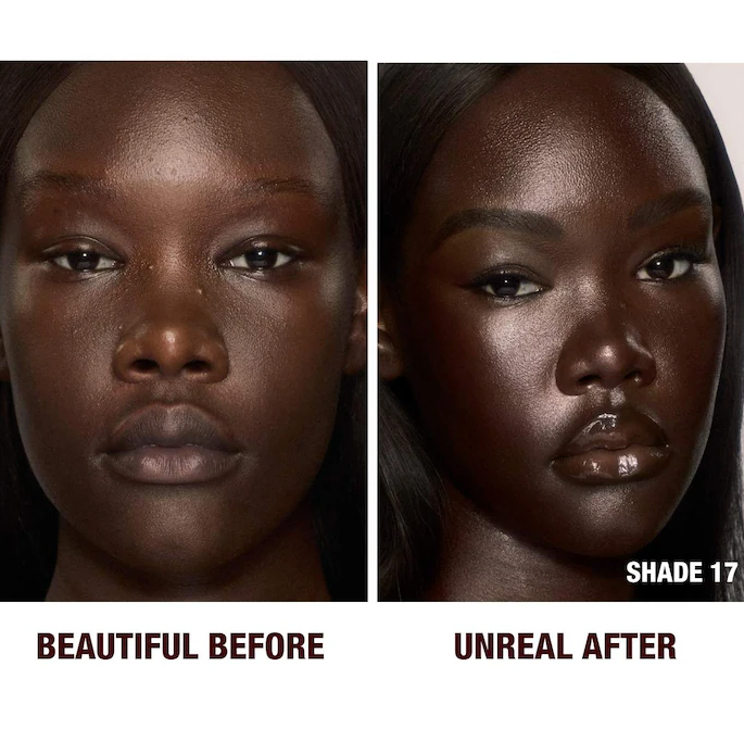 Unreal Skin Sheer Glow Tint Hydrating Foundation Stick / 17 Deep - Charlotte Tilbury.
