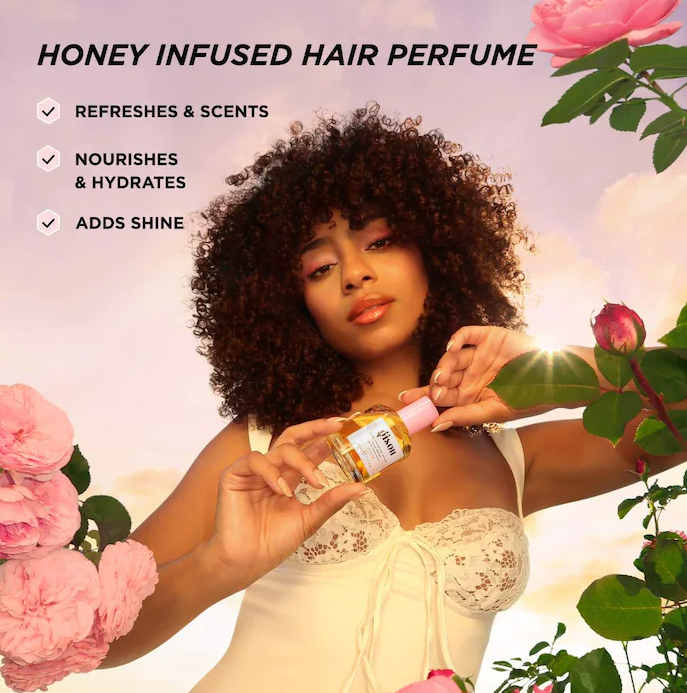 Mini Wild Rose Honey Infused Hair Perfume 15ml - Gisou PREVENTA.