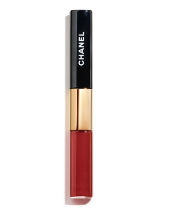 LE ROUGE DUO ULTRA TENUE Ultrawear Liquid Lip Colour / Ever Red  - Chanel.