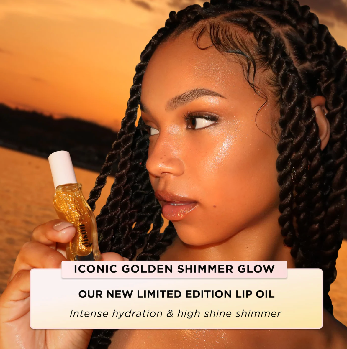 Honey Infused Lip Oil 8 ml Shimmer finish / Gisou.